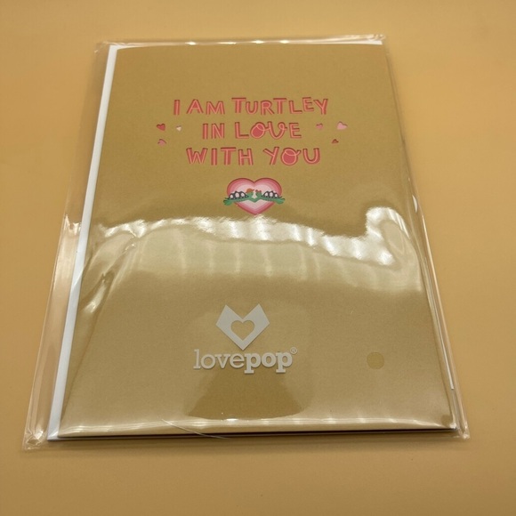Turtley in Love Pop-Up Card, NWT 🐢 - Picture 12 of 14